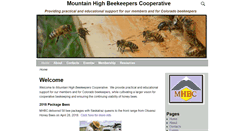 Desktop Screenshot of mountainhighbeekeepers.org